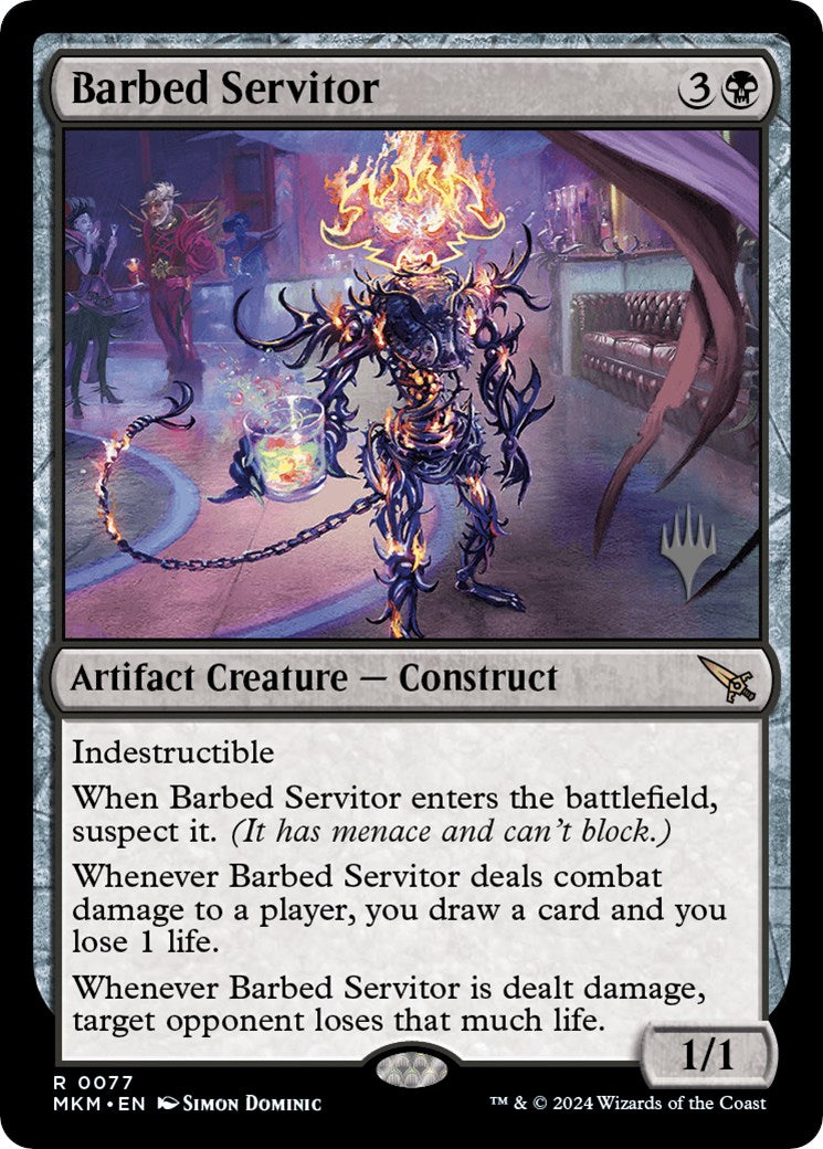 Barbed Servitor (Promo Pack) [Murders at Karlov Manor Promos] | Odin's Place