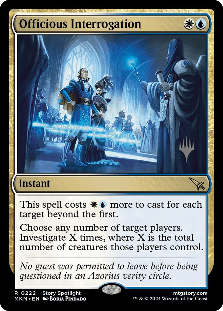 Officious Interrogation (Promo Pack) [Murders at Karlov Manor Promos] | Odin's Place