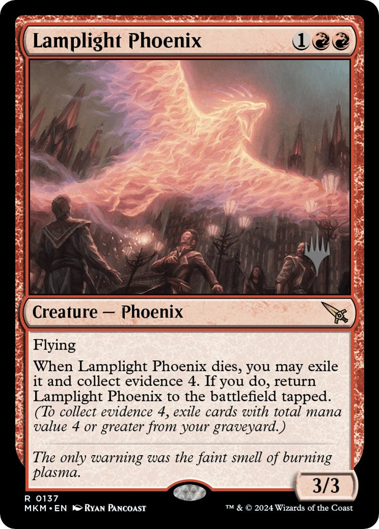 Lamplight Phoenix (Promo Pack) [Murders at Karlov Manor Promos] | Odin's Place