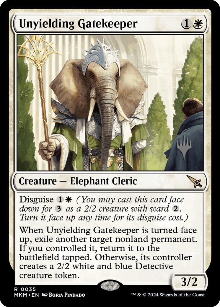 Unyielding Gatekeeper (Promo Pack) [Murders at Karlov Manor Promos] | Odin's Place