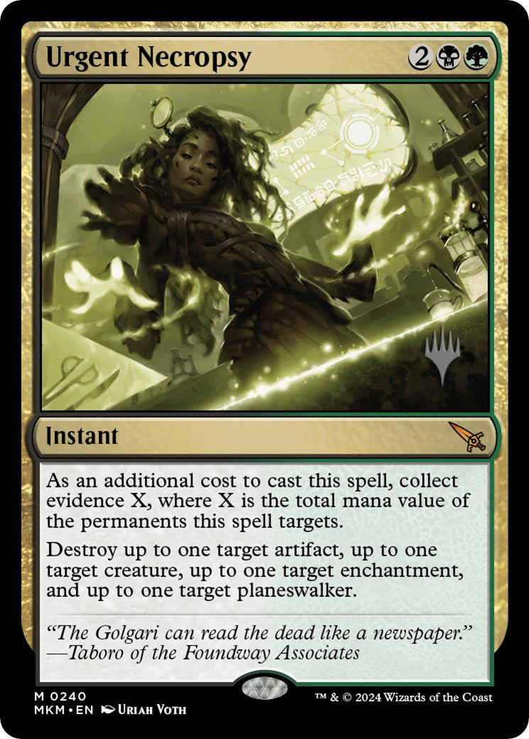 Urgent Necropsy (Promo Pack) [Murders at Karlov Manor Promos] | Odin's Place