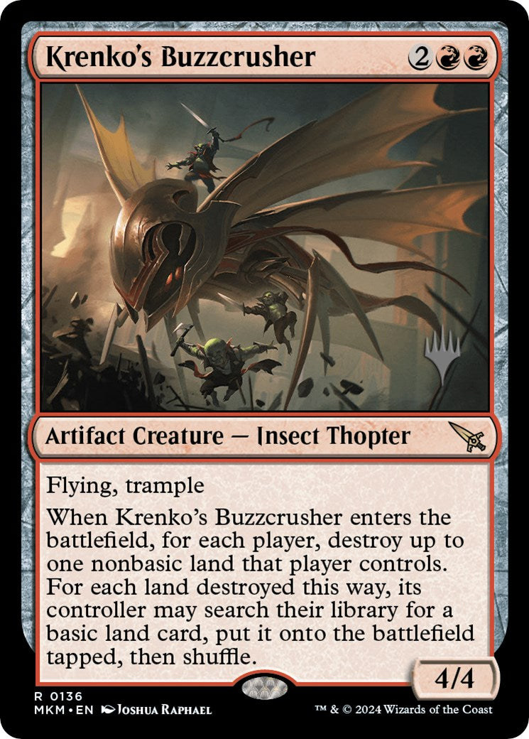 Krenko's Buzzcrusher (Promo Pack) [Murders at Karlov Manor Promos] | Odin's Place