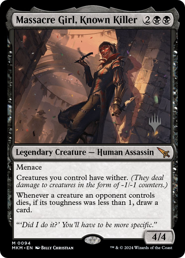 Massacre Girl, Known Killer (Promo Pack) [Murders at Karlov Manor Promos] | Odin's Place