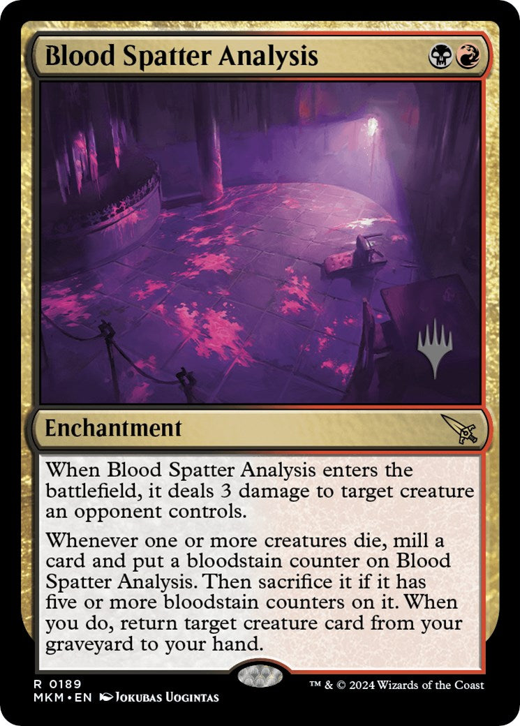 Blood Spatter Analysis (Promo Pack) [Murders at Karlov Manor Promos] | Odin's Place