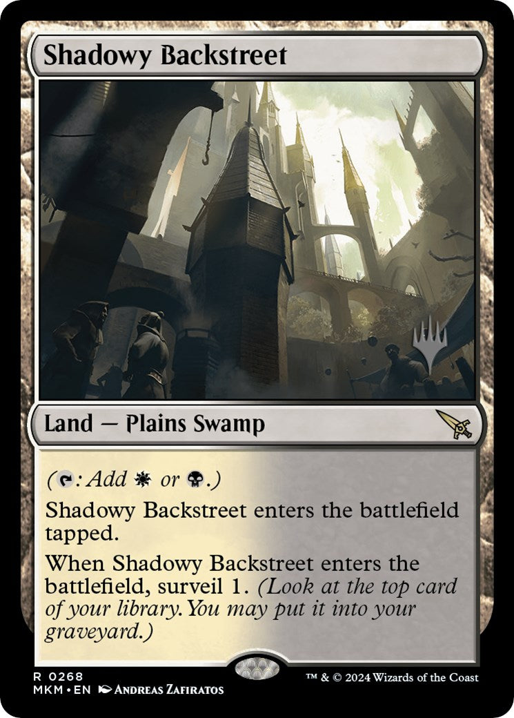 Shadowy Backstreet (Promo Pack) [Murders at Karlov Manor Promos] | Odin's Place