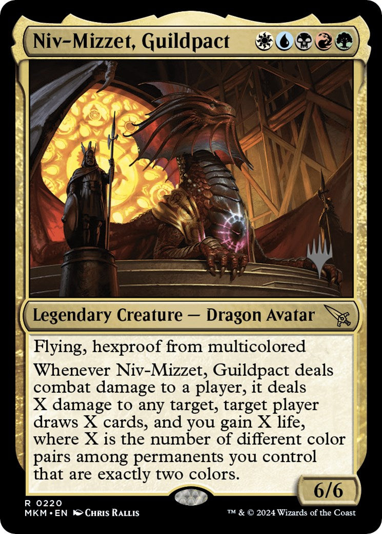 Niv-Mizzet, Guildpact (Promo Pack) [Murders at Karlov Manor Promos] | Odin's Place