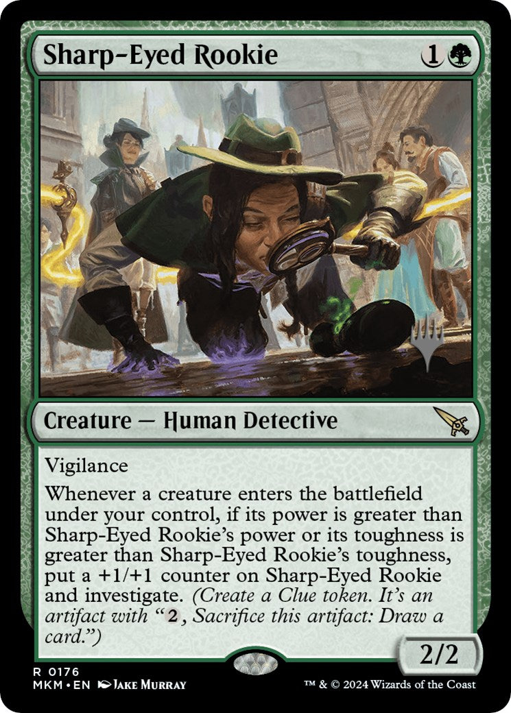 Sharp-Eyed Rookie (Promo Pack) [Murders at Karlov Manor Promos] | Odin's Place