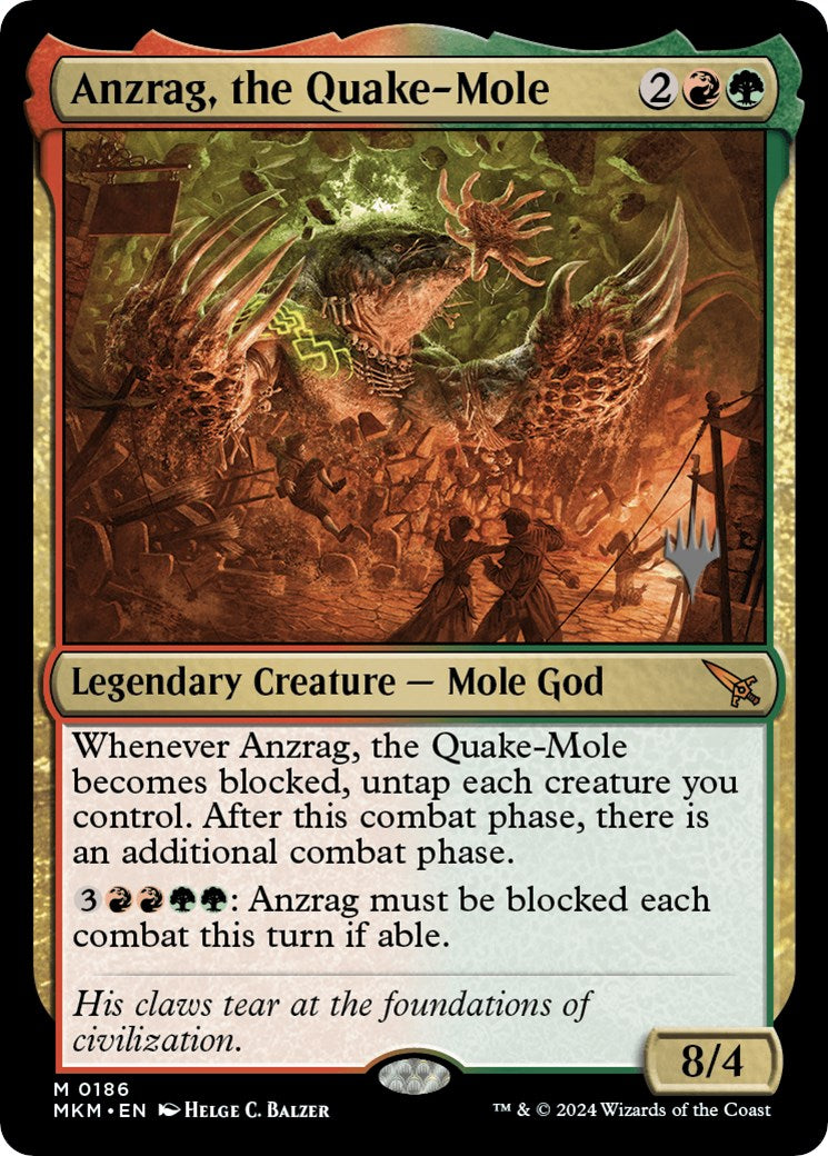 Anzrag, the Quake-Mole (Promo Pack) [Murders at Karlov Manor Promos] | Odin's Place