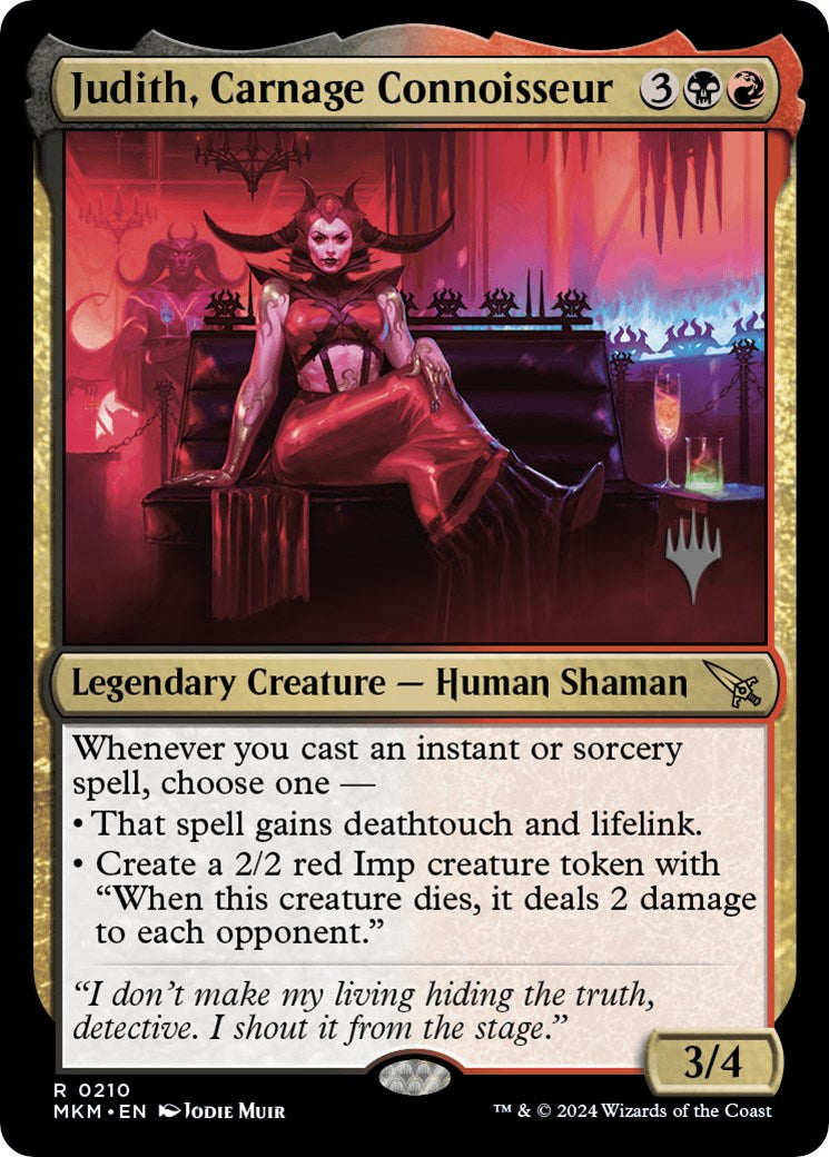 Judith, Carnage Connoisseur (Promo Pack) [Murders at Karlov Manor Promos] | Odin's Place