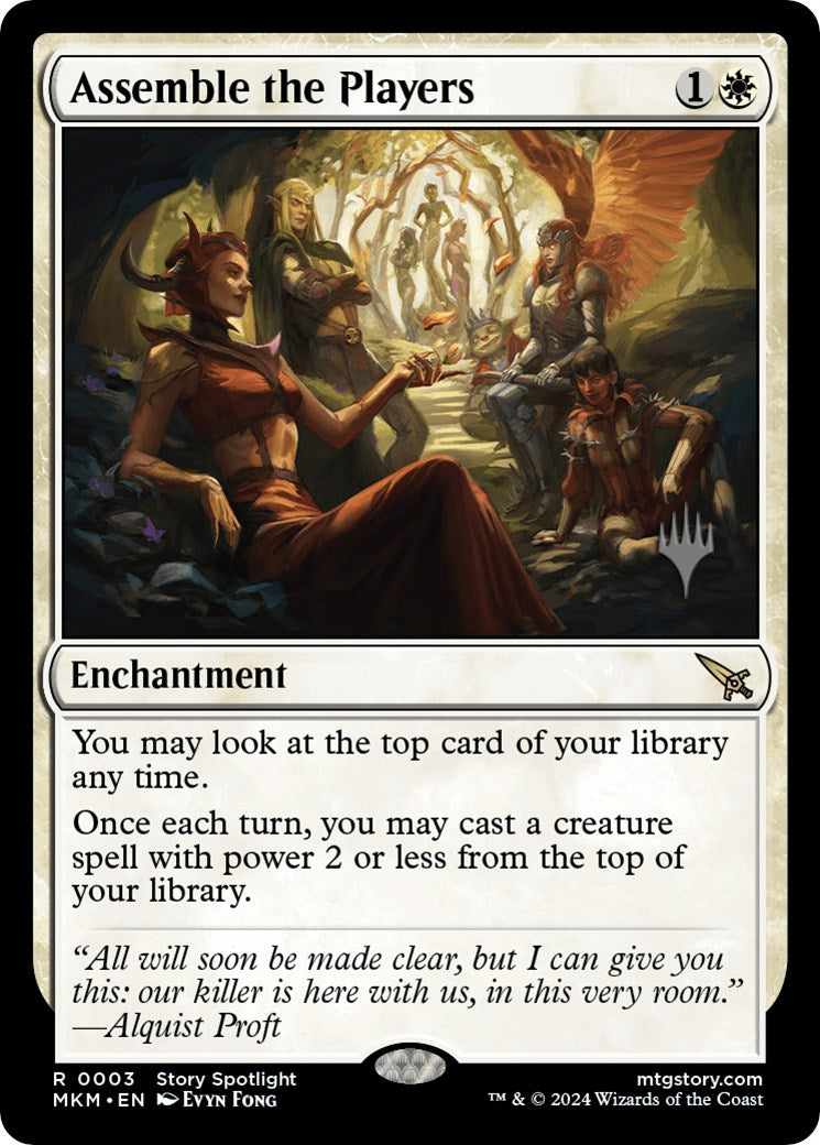 Assemble the Players (Promo Pack) [Murders at Karlov Manor Promos] | Odin's Place