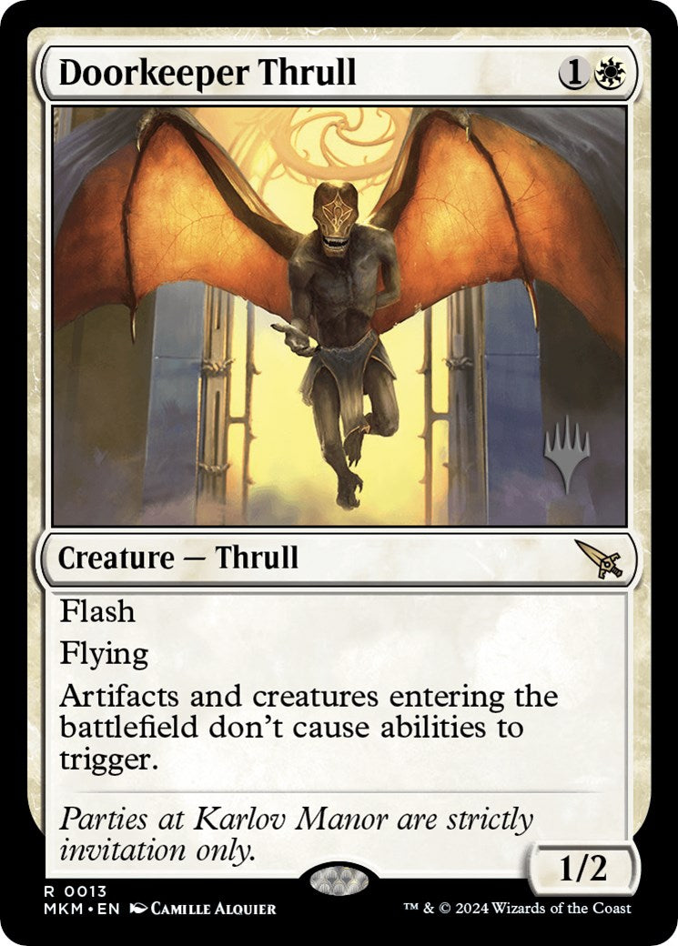 Doorkeeper Thrull (Promo Pack) [Murders at Karlov Manor Promos] | Odin's Place