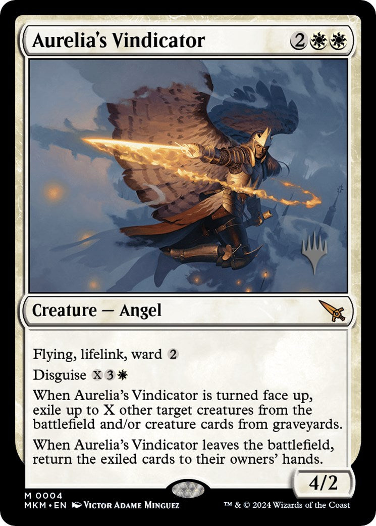 Aurelia's Vindicator (Promo Pack) [Murders at Karlov Manor Promos] | Odin's Place