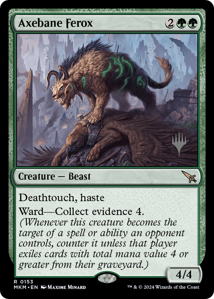 Axebane Ferox (Promo Pack) [Murders at Karlov Manor Promos] | Odin's Place