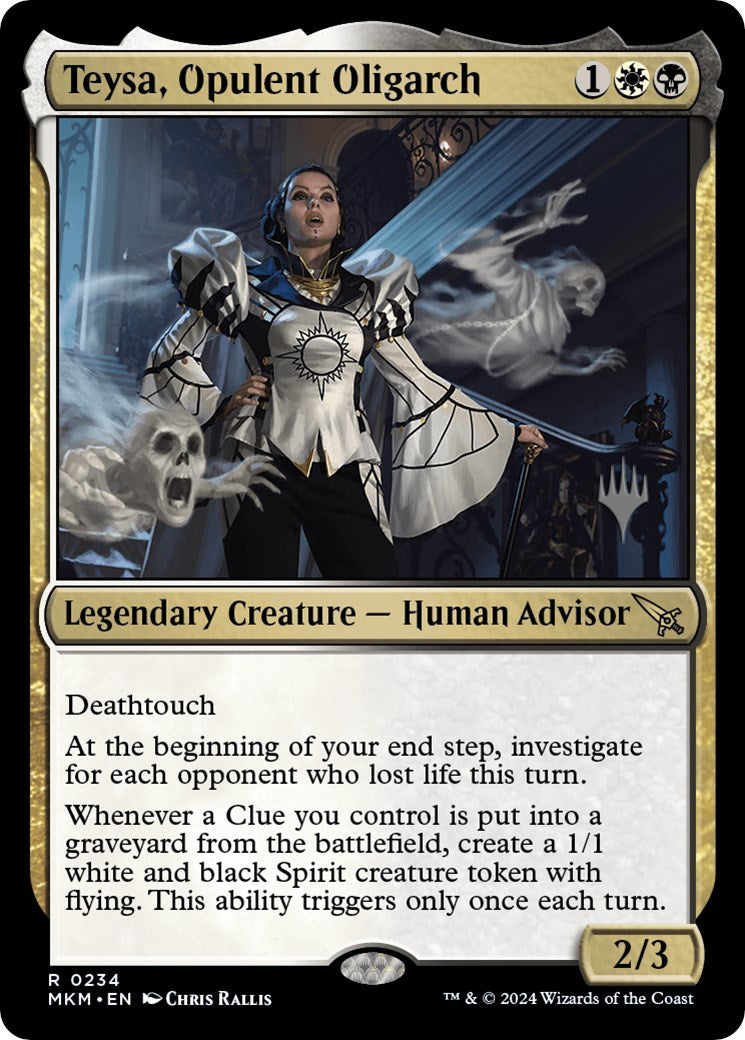 Teysa, Opulent Oligarch (Promo Pack) [Murders at Karlov Manor Promos] | Odin's Place