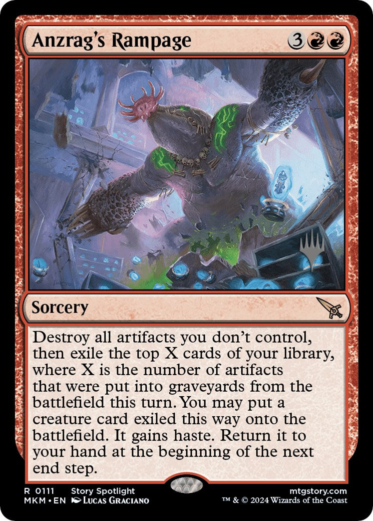 Anzrag's Rampage (Promo Pack) [Murders at Karlov Manor Promos] | Odin's Place