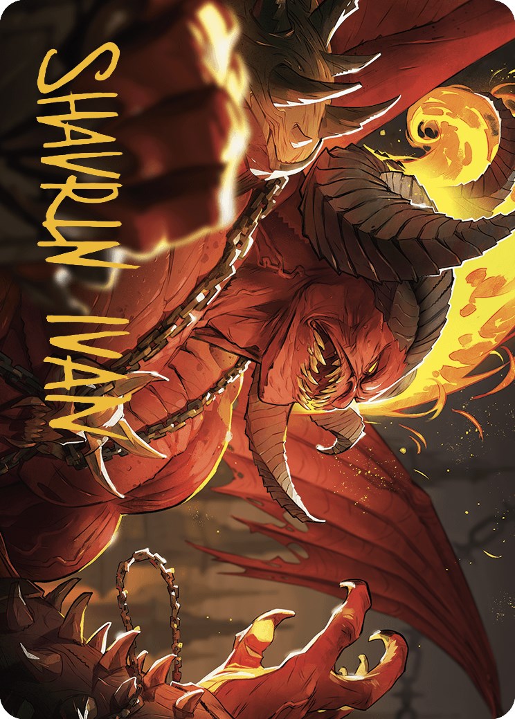 Rakdos, Patron of Chaos Art Card (45/49) (Gold-Stamped Signature) [Murders at Karlov Manor Art Series] | Odin's Place