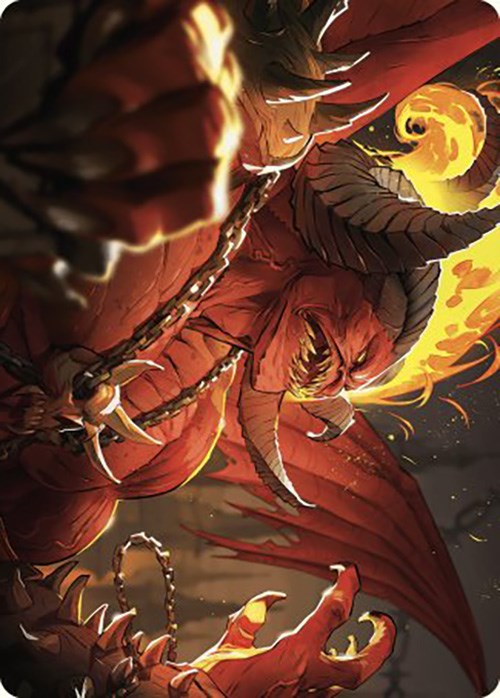 Rakdos, Patron of Chaos Art Card (45/49) [Murders at Karlov Manor Art Series] | Odin's Place