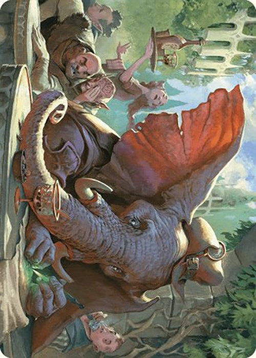 Loxodon Eavesdropper Art Card [Murders at Karlov Manor Art Series] | Odin's Place