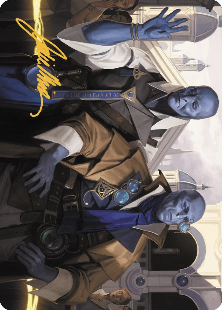 Hotshot Investigators Art Card (Gold-Stamped Signature) [Murders at Karlov Manor Art Series] | Odin's Place