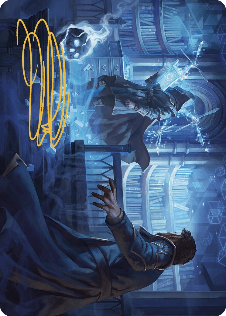 Intrude on the Mind Art Card (Gold-Stamped Signature) [Murders at Karlov Manor Art Series] | Odin's Place