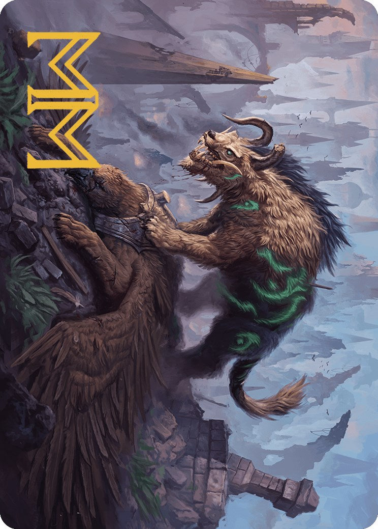 Axebane Ferox Art Card (Gold-Stamped Signature) [Murders at Karlov Manor Art Series] | Odin's Place