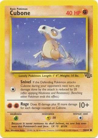 Cubone (50/64) [Jungle Unlimited] | Odin's Place