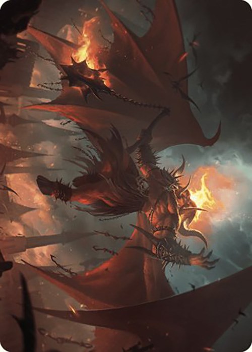 Rakdos, Patron of Chaos Art Card (22/49) [Murders at Karlov Manor Art Series] | Odin's Place