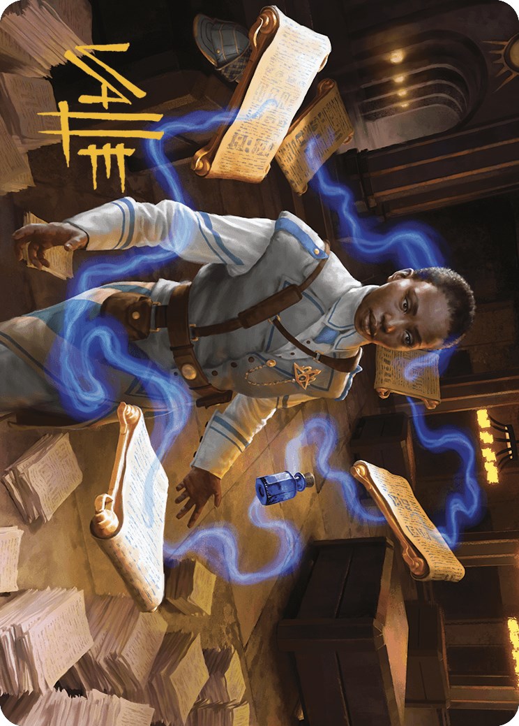 Case File Auditor Art Card (Gold-Stamped Signature) [Murders at Karlov Manor Art Series] | Odin's Place
