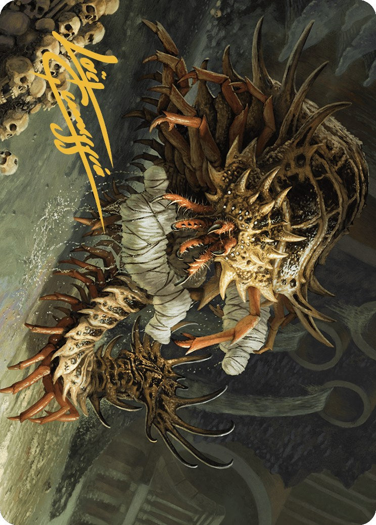 Rot Farm Mortipede Art Card (Gold-Stamped Signature) [Murders at Karlov Manor Art Series] | Odin's Place