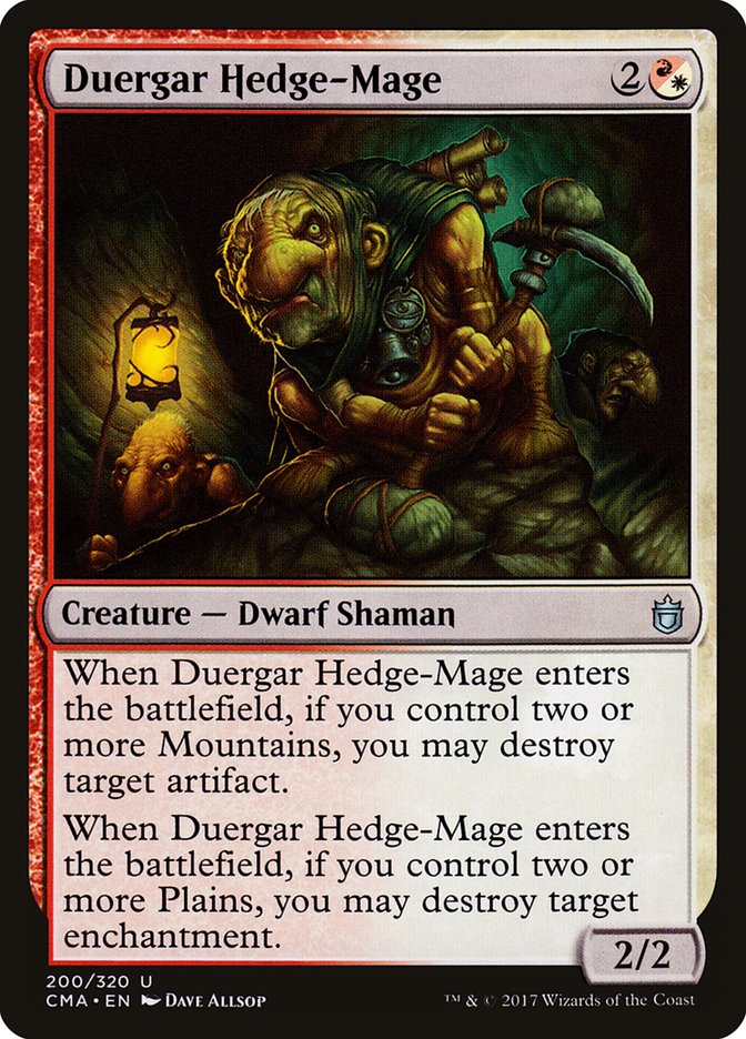 Duergar Hedge-Mage (200) [Commander Anthology] | Odin's Place