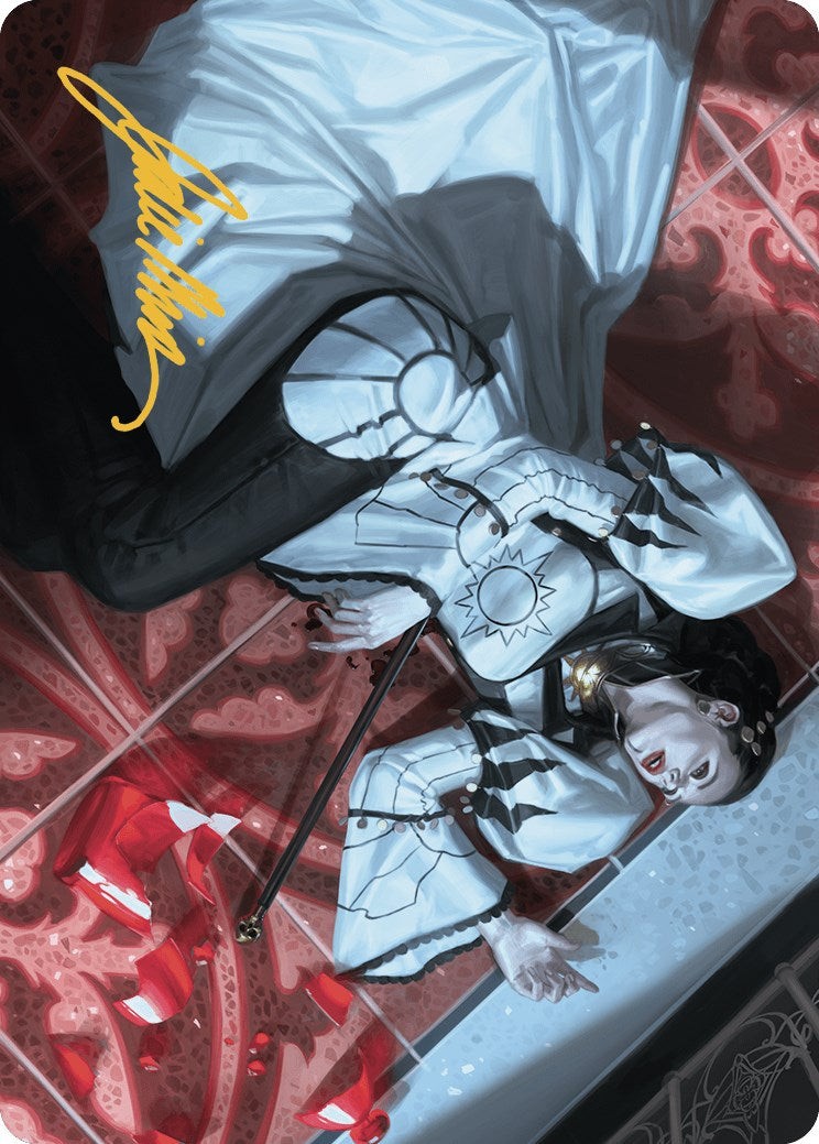 Deadly Complication Art Card (18/49) (Gold-Stamped Signature) [Murders at Karlov Manor Art Series] | Odin's Place