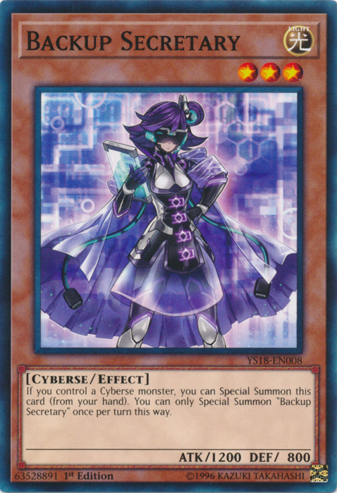 Backup Secretary [YS18-EN008] Common | Odin's Place