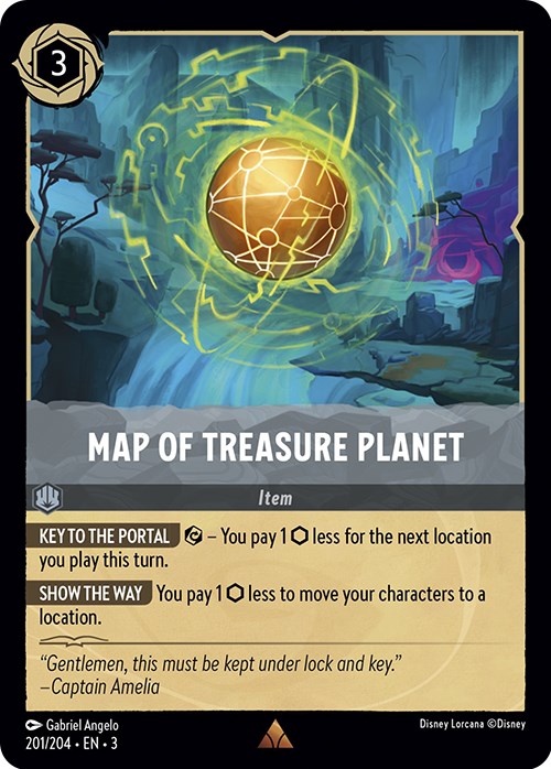Map of Treasure Planet (201/204) [Into the Inklands] | Odin's Place
