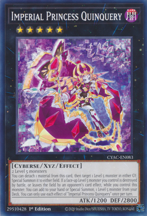 Imperial Princess Quinquery [CYAC-EN083] Common | Odin's Place