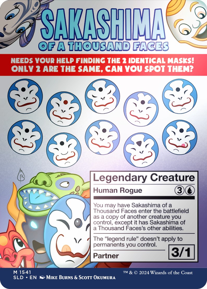 Sakashima of a Thousand Faces (Rainbow Foil) [Secret Lair Drop Series] | Odin's Place