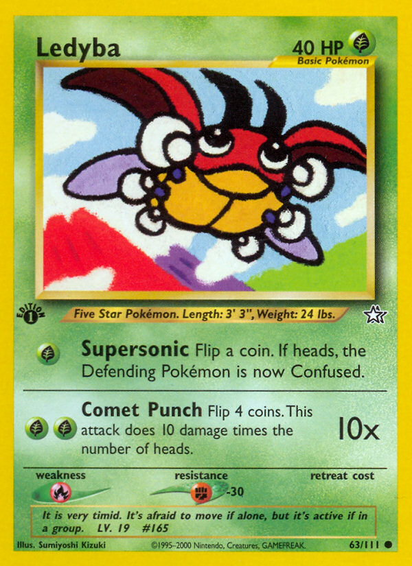 Ledyba (63/111) [Neo Genesis 1st Edition] | Odin's Place