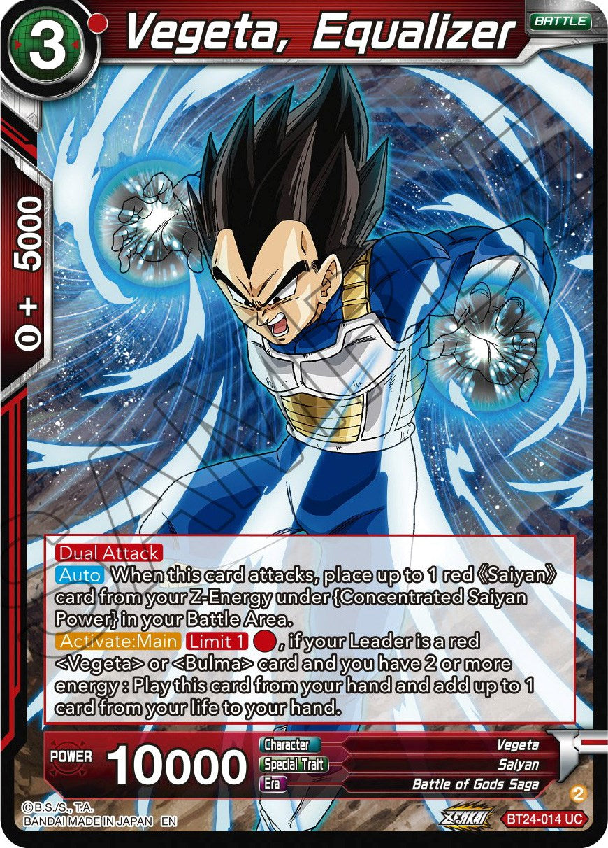 Vegeta, Equalizer (BT24-014) [Beyond Generations] | Odin's Place