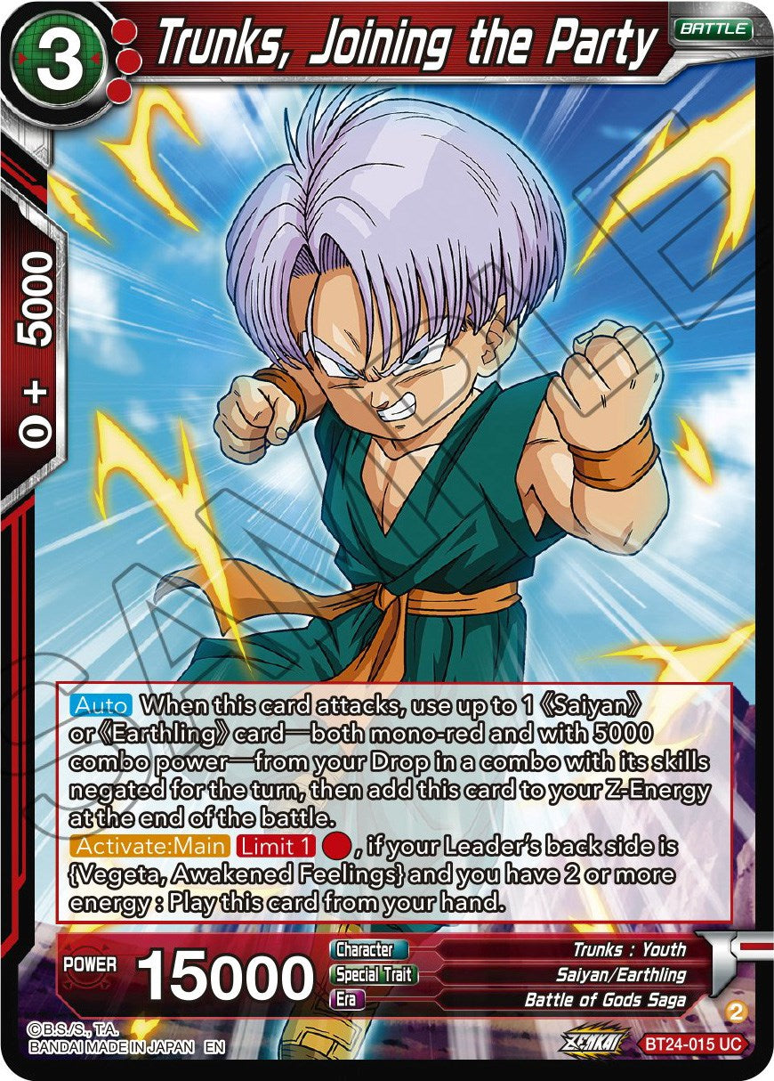 Trunks, Joining the Party (BT24-015) [Beyond Generations] | Odin's Place
