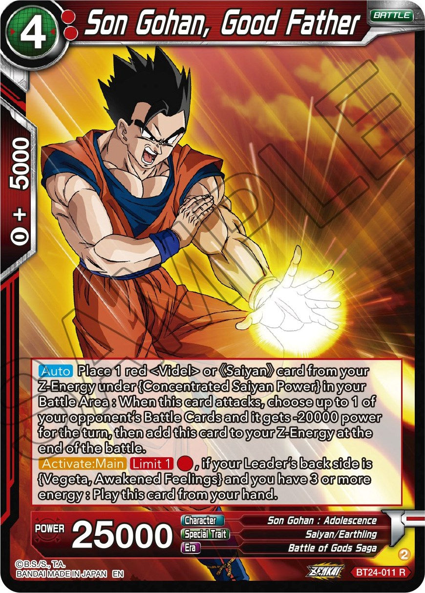 Son Gohan, Good Father (BT24-011) [Beyond Generations] | Odin's Place