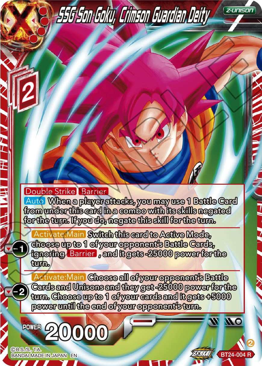 SSG Son Goku, Crimson Guardian Deity (BT24-004) [Beyond Generations] | Odin's Place