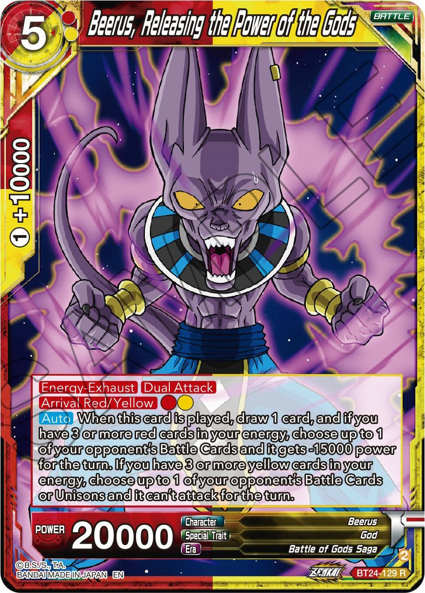Beerus, Releasing the Power of the Gods (BT24-129) [Beyond Generations] | Odin's Place