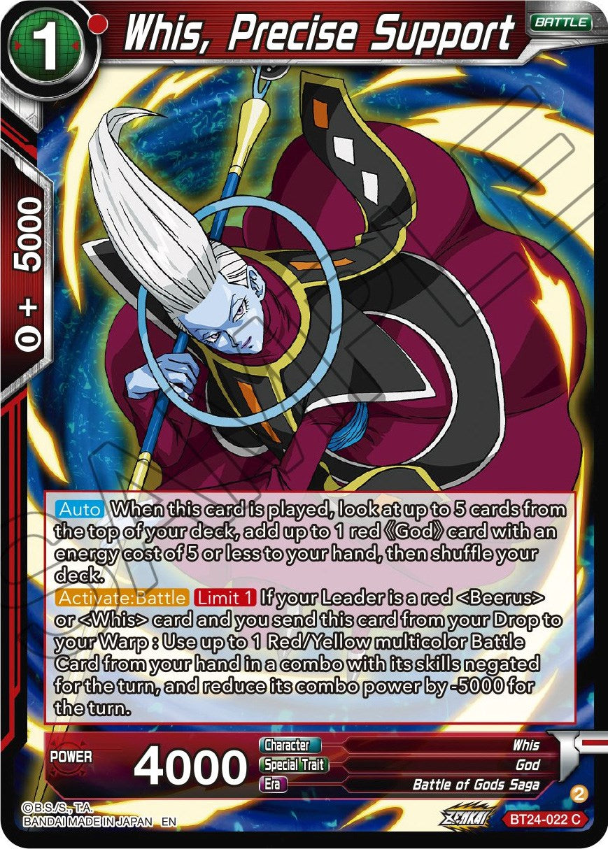 Whis, Precise Support (BT24-022) [Beyond Generations] | Odin's Place