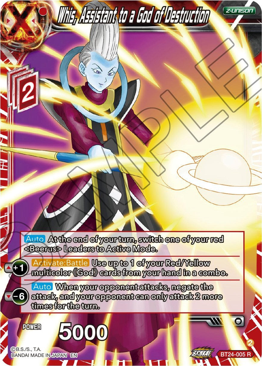 Whis, Assistant to a God of Destruction (BT24-005) [Beyond Generations] | Odin's Place