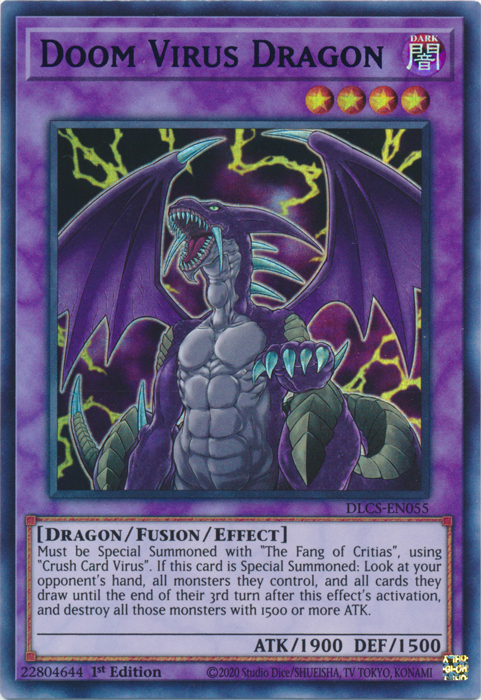 Doom Virus Dragon (Purple) [DLCS-EN055] Ultra Rare | Odin's Place
