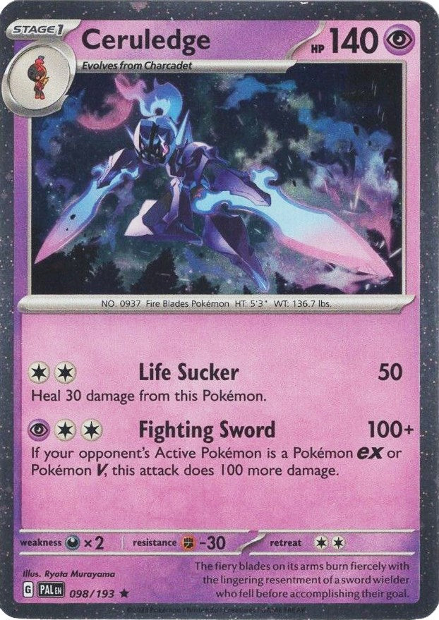 Ceruledge (098/193) (Cosmos Holo) [Scarlet & Violet: Paldea Evolved] | Odin's Place