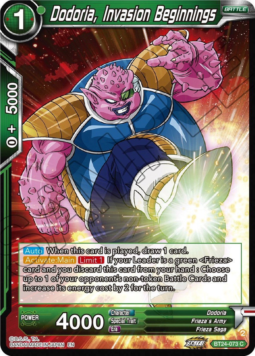 Dodoria, Invasion Beginnings (BT24-073) [Beyond Generations] | Odin's Place