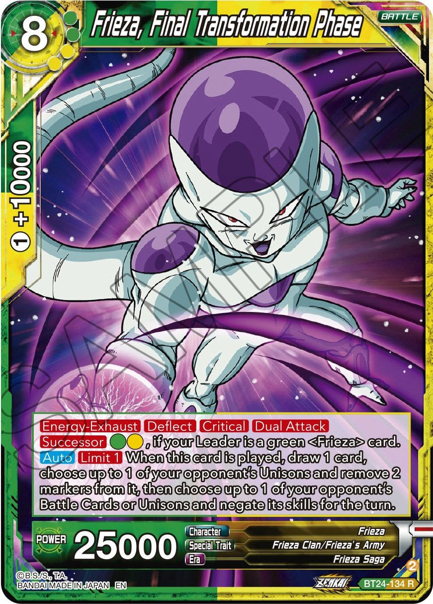 Frieza, Final Transformation Phase (BT24-134) [Beyond Generations] | Odin's Place