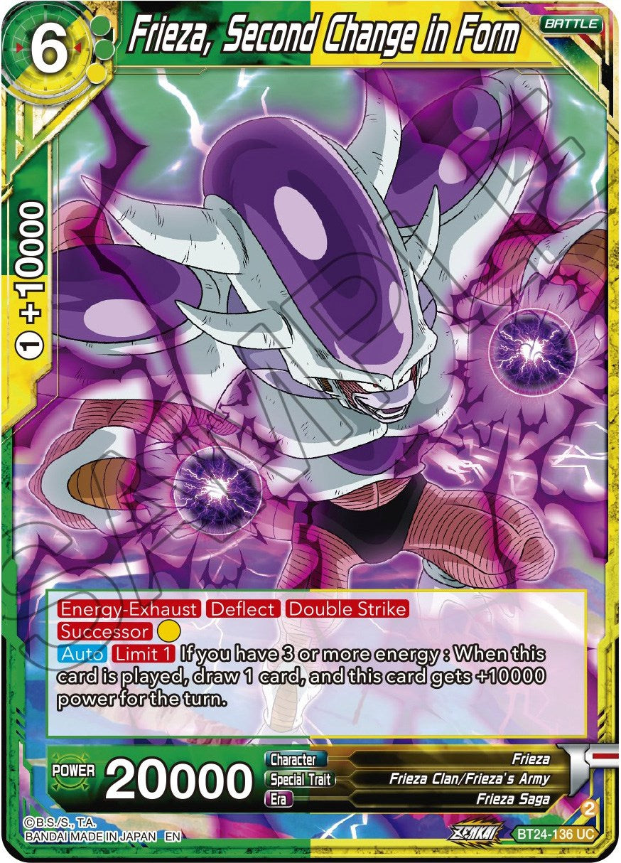 Frieza, Second Change in Form (BT24-136) [Beyond Generations] | Odin's Place