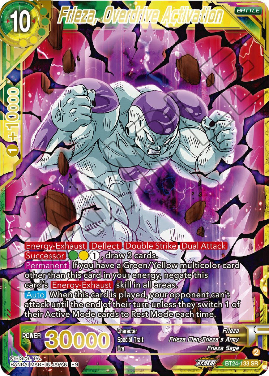 Frieza, Overdrive Activation (BT24-133) [Beyond Generations] | Odin's Place