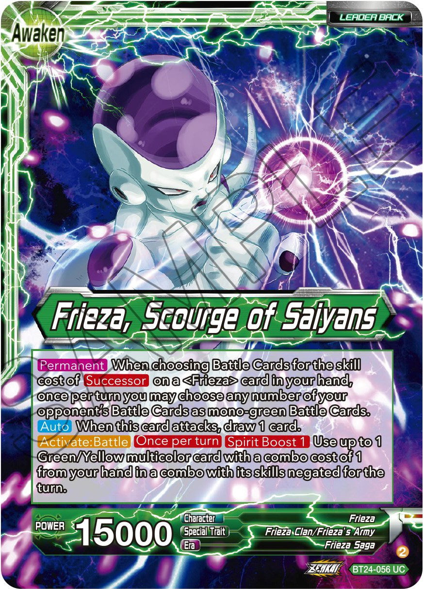 Frieza // Frieza, Scourge of Saiyans (BT24-056) [Beyond Generations] | Odin's Place